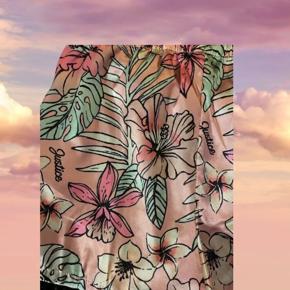 Justice Floral Sleep Shorts